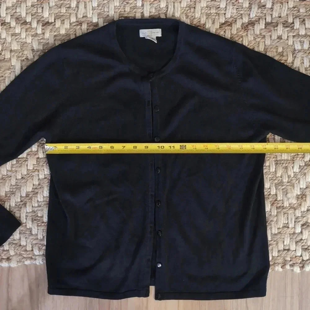 Yarnworks Black Cotton Cardigan - Picture 6 of 6